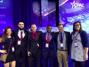 UMF College Republicans at CPAC 2017. (Photo Courtesy of UMF College Republican Facebook Page)