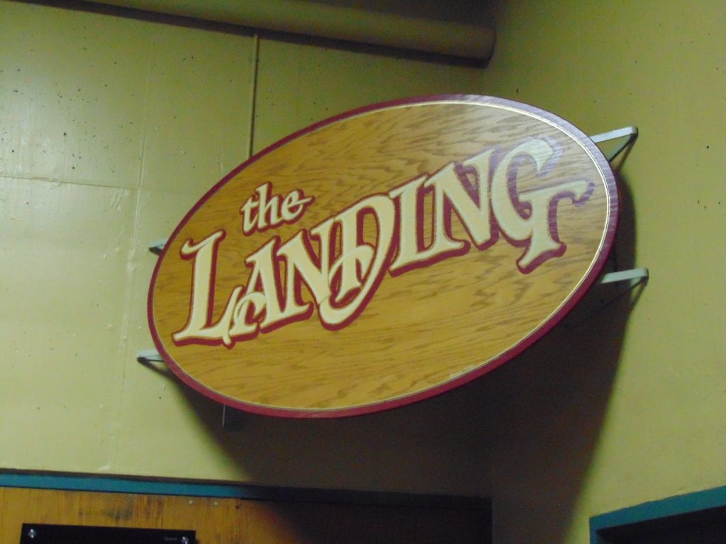 The Landing sign