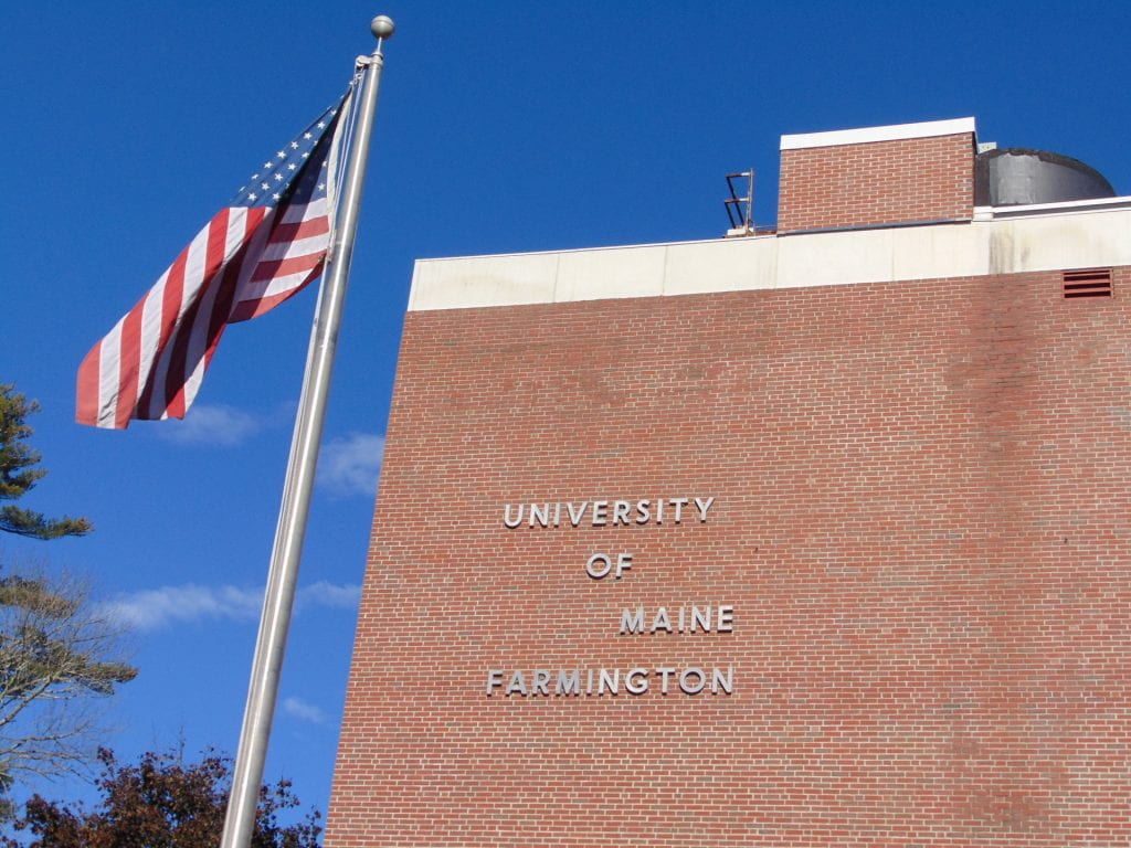 University of Maine at Farmington words on building